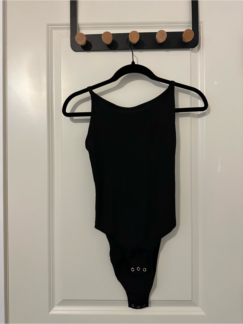 Topshop Black Scoop Neck Bodysuit